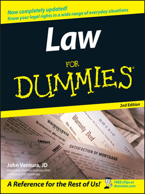 cover image of Law For Dummies